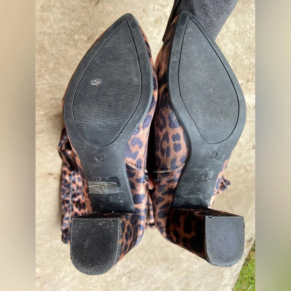 Revamped by Sirens thigh high leopard heel boots Sz 8 - Picture 12 of 12